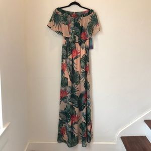 Show Me Your Mumu off the shoulder floral maxi